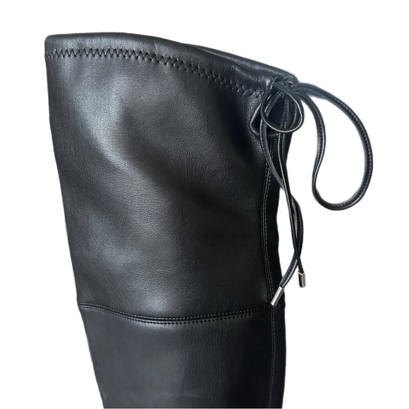 Marc Fisher Vany Over The Knee Pointed Toe Block Heel Black Size 6 - Picture 8 of 13